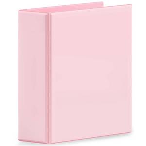 lot 13348 image: SUNEE 3 Ring Binder 3 Inch Clear View Pink Fits 8.5x11