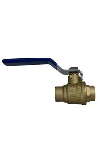 lot 14050 image: XFITTING Brass 12 Full Port Sweat Ball Valve 600 WOG