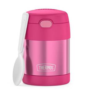 lot 14072 image: Thermos Funtainer Kids Food Jar with Spoon 10oz Pink