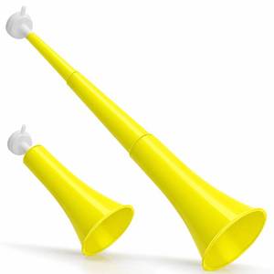 lot 14103 image: Druvian Vuvuzela Foldable Stadium Horn Yellow 23 Inch