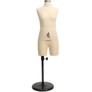 lot 14124 image: Lavandeform Half Scale 12 Mini Dress Form Dressmaker Dummy Beige