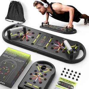 lot 17511 image: JLoibao Foldable Push Up Board 29.92 Inch Portable Pushup Bar for Men