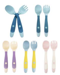lot 18188 image: DF DUALFERV Silicone Toddler Utensils Set Spoon Fork Cup