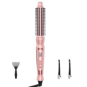 lot 18189 image: USHOW Heated Round Curling Brush 1 Inch Pink