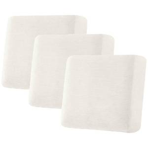 lot 18199 image: H.VERSAILTEX Stretch Sofa Seat Cushion Covers 3 Piece XL Porcelain White