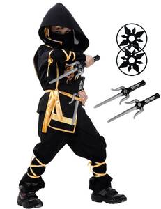 lot 18201 image: Nabobs Kids Ninja Costume Dragon Ninja Set Boys Girls Cosplay
