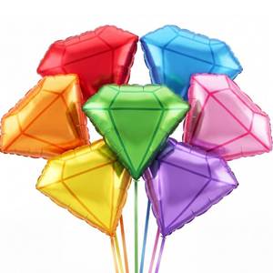 lot 18222 image: Charnoel Gem Birthday Party Balloon Set 7 Pcs 23 Inch Colorful