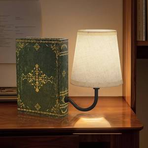 lot 18230 image: FUNTAPHANTA Bookshelf Lamp Rechargeable 5000mAh Touch Dimmable Linen Shade