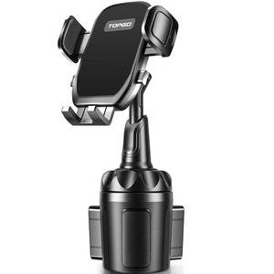 lot 18234 image: TOPGO Car Phone Mount Cup Holder Phone Holder Adjustable Black