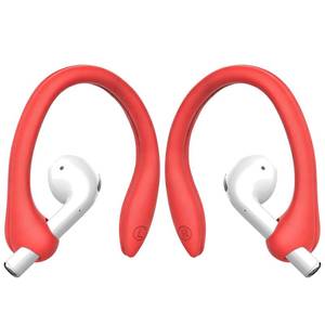 lot 18259 image: Ear Hooks for AirPods 4 3 2 1 Pro Pro 2 Red 2 Pairs