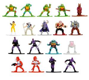 lot 18266 image: Jada Teenage Mutant Ninja Turtles Die-Cast Nano MetalFigs 18-Pack Series 1