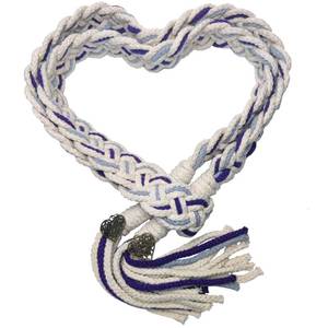 lot 18276 image: Handfasting Cord Natural Cotton Celtic Pattern Wedding Lasso 72 Inch Purple