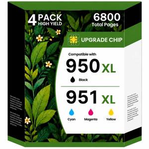 lot 18282 image: Acaves Compatible Ink Cartridges Combo Pack for HP 950XL 951XL 4 Pack