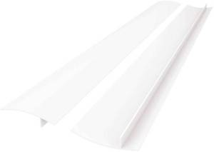 lot 18294 image: FLSEPAMB Silicone Stove Gap Cover Heat Resistant 21 Inch 2 Pack White