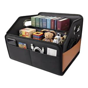 lot 19694 image: Noaman Car Back Seat Organizer PU Leather Black