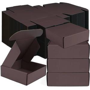 lot 19701 image: Wuqoioo Small Corrugated Shipping Boxes, 50 Pack, 6 x 4 x 1.6 Inches, Brown