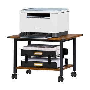 lot 19710 image: Lerliuo 2-Tier Rolling Under Desk Printer Stand