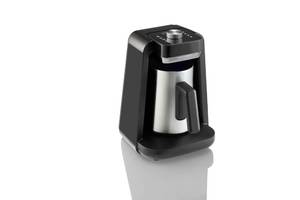 lot 19723 image: Arzum Okka Rich Spin Pro Turkish Coffee & Hot Beverage Maker 5 Cup 120V Chrome  Retail $149.90