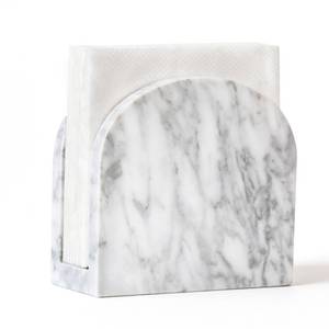 lot 19755 image: Joapsinn Marble Upright Napkin Holder 6.3 x 2.6 x 5.9 Inch