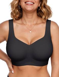 lot 20254 image: Vertvie Jelly Bra Wireless Pushup Minimizer Black 36B