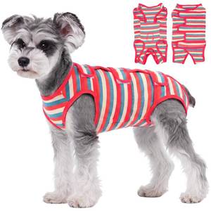 lot 20267 image: Kuoser Dog Surgery Recovery Suit Cone Alternative Red XS