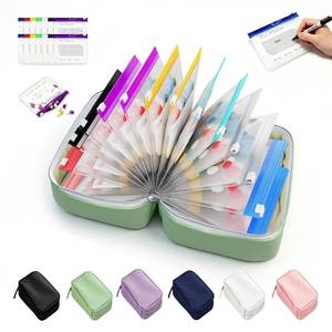 lot 20291 image: Bulgeiy A8 Waterproof Pill Organizer Set with 14 Pill Pouches