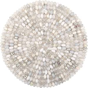 lot 20292 image: ZYEHXED 200 Pcs White Large Hole Spacer Beads 0.2 Hole European Craft Beads