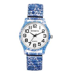 lot 20322 image: Avaner Womens Stretch Band Watch Boho Printed Elastic Strap 28mm Analog Quartz