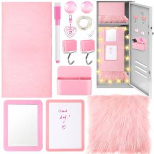lot 1937 image: Wonderjune School Locker Accessories Kit 12 Pcs Classic Pink