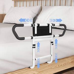 lot 1961 image: easymake Adjustable Bed Rail Handrail Grab Bar for Elderly, 400 lb