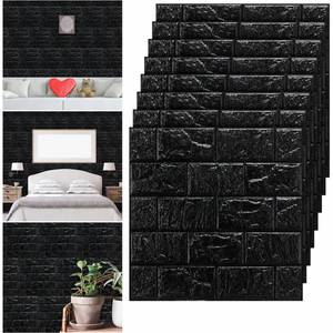 lot 1962 image: Tinlade 3D Brick Wall Panels Peel and Stick PE Foam 30 Pcs 11.81 x 11.81 in