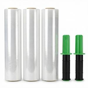 lot 1977 image: Tavira Stretch Film Wrap 15 Inch x 1000ft 70 Gauge 3 Pack