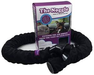 lot 2059 image: Noggle Pet Car AC Vent Extender Hose 6ft Black Ice