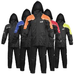 lot 2086 image: HWK Motorcycle Rain Suit Two-Piece Hi-Vis Orange 2X-Large