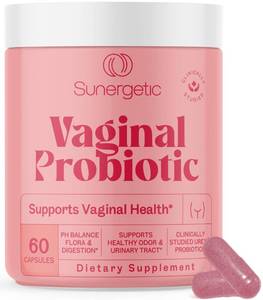 lot 2095 image: Sunergetic Vaginal Probiotics for Women with Prebiotic & Cranberry 60 Capsules