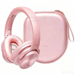 lot 2100 image: ZIHNIC Active Noise Cancelling Bluetooth Headphones 40H Playtime Rose Gold