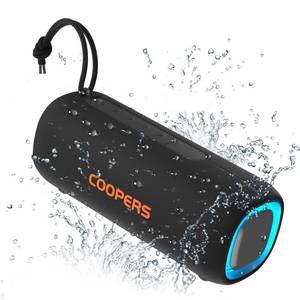 lot 2113 image: COOPERS Portable Bluetooth Speaker, IPX5 Waterproof, Bluetooth 5.3, RGB Lights