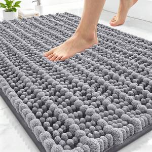 lot 2136 image: Smiry Bathroom Rug 30x20 Chenille Bath Mat with Rubber Backing