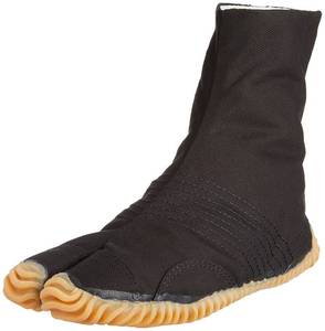 lot 2138 image: Marugo Jikatabi Tabi Boots Ninja Shoes Matsuri Jog 6 Black 11.02 in (US 10)