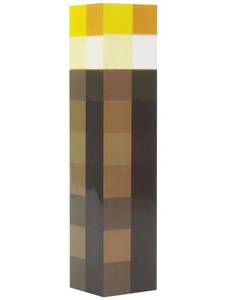 lot 2149 image: Vanilla Underground Minecraft Torch Kids Water Bottle 22oz Plastic Screw Lid