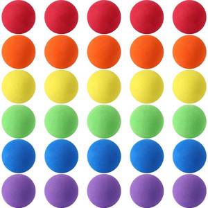 lot 2157 image: Kymqlyw Mini Soft Foam Play Balls 30 Pcs Assorted Colors 1.57 Inch