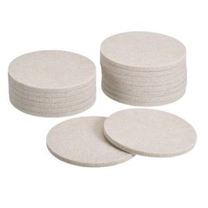 lot 2167 image: uxcell Round Self Adhesive Felt Furniture Pads 3.5 Inch 16 Pcs Beige