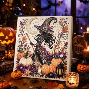 lot 2197 image: YHTWKYHTOY 3D Halloween Ghost Pearl Diamond Art DIY Kit 7.87 x 7.87 in