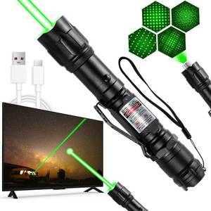 lot 2236 image: MIPREZT Rechargeable Green Laser Pointer Flashlight Long Range