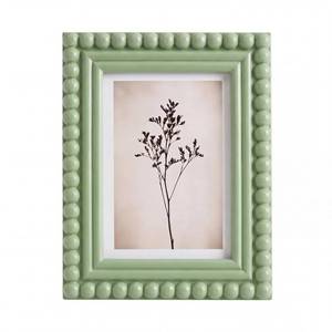 lot 2245 image: Beaded Wood Picture Frame 5 x 7 Inch Sage Green