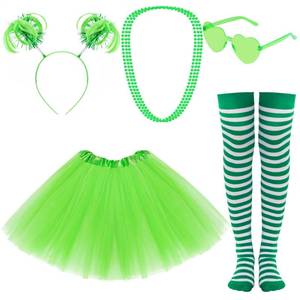 lot 2249 image: Haakong Women Green Tutu Costume Accessories Set 5 Piece Halloween