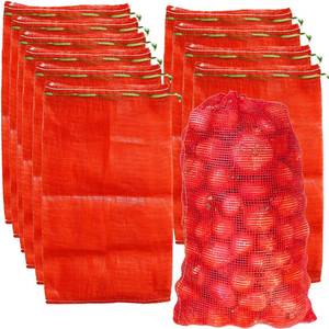 lot 2292 image: SRXES Mesh Onion Storage Bags 24 Pack Polypropylene Produce Bags