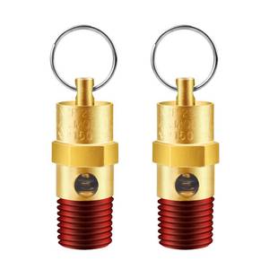 lot 2305 image: LSTOPGO Air Compressor Pressure Relief Valve 14 Inch NPT Brass 165 PSI 2 Pack