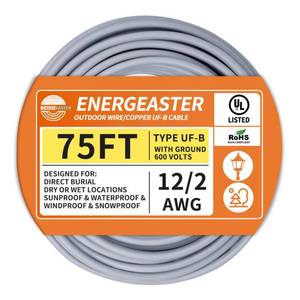 lot 2311 image: UF-B Underground Feeder Direct Burial Cable 122 AWG Solid 75 FT