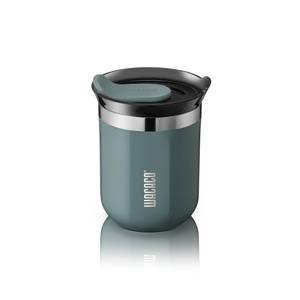 lot 2317 image: WACACO Octaroma Classico Vacuum Insulated Coffee Mug 6 oz Cadet Blue